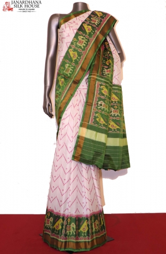 Exclusive Handloom Ikat Patola Silk Saree